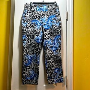 NWT New York & Company The Whitney Pull On High Waisted Crop Pants - Medium